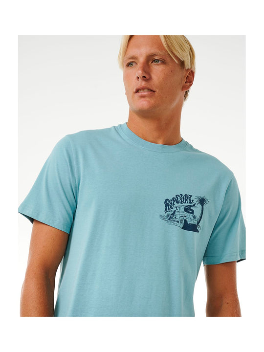 Koszulka RIP CURL Keep On Trucking Tee niebieski - Adventure Sports
