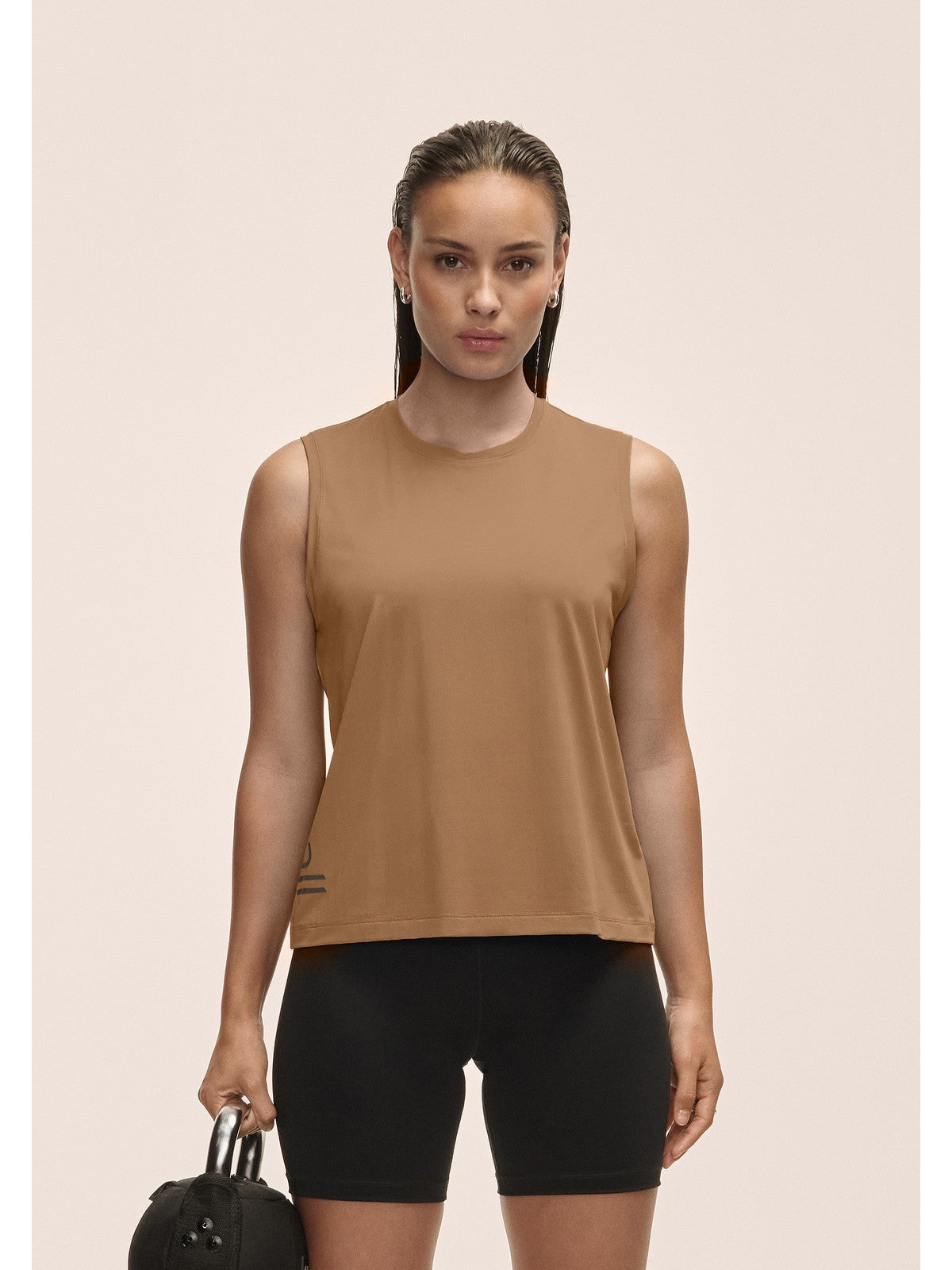 Koszulka treningowa damska CASALL Graphic Tank kolor brązowy
