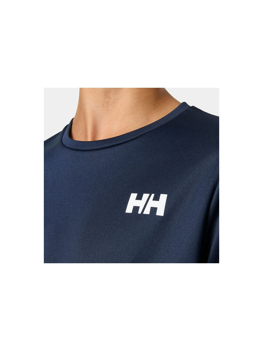Koszulka dziecięca HELLY HANSEN Jr Hh Tech Ls Crew granatowa
