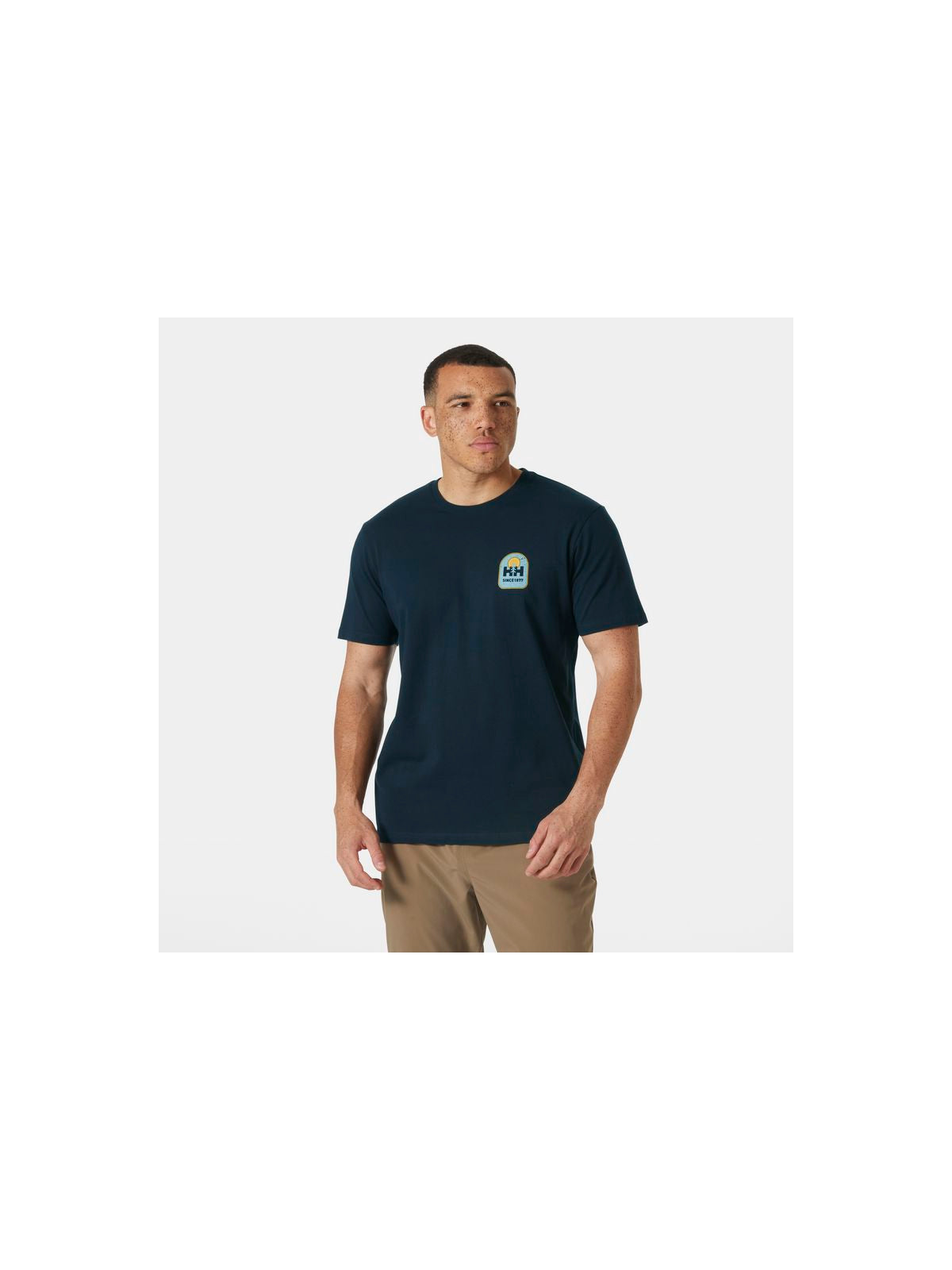 Koszulka HELLY HANSEN MASSIF GRAPHIC T-SHI granatowy - Adventure Sports