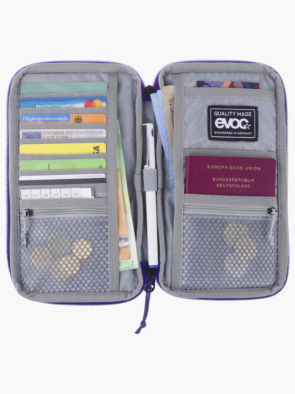 Organizer portfel EVOC Travel Case violet - black