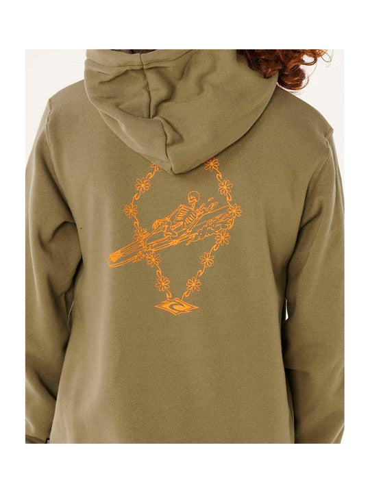 Bluza chłopięca RIP CURL Eternal Shred Art Hood-Boy zielona
