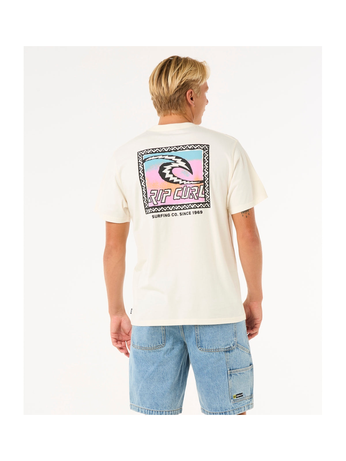 Koszulka męska RIP CURL Raw Energy Trad Tee biała