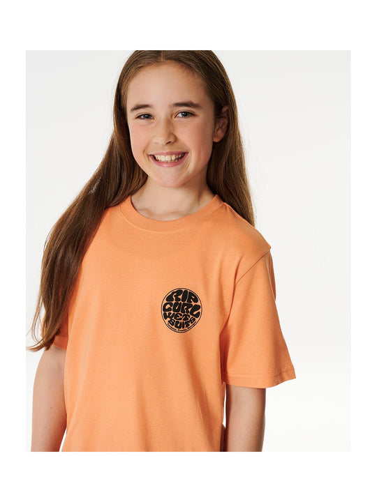 T-Shirt dziecięcy RIP CURL Wetsuit Icon Tee -Kids pomarańczowy - Koszulka - Adventure Sports
