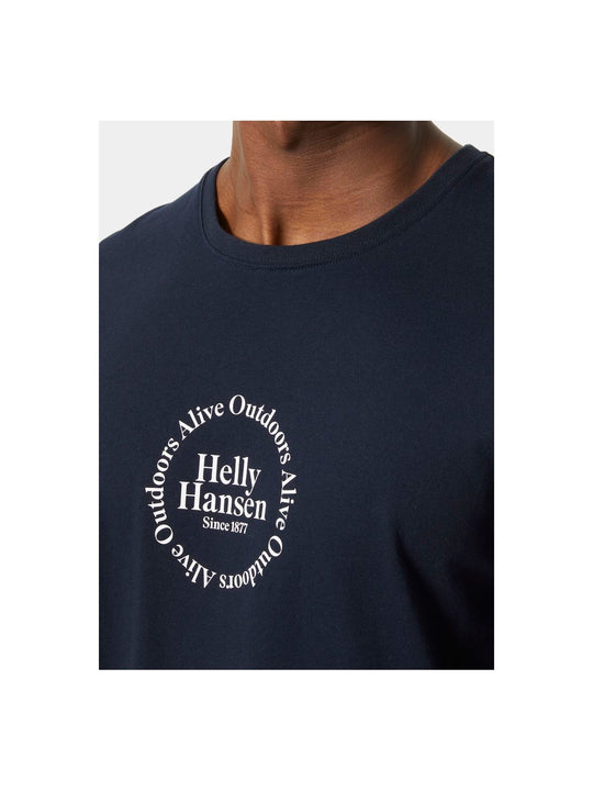 Koszulka HELLY HANSEN Core Graphic T granatowy - Adventure Sports
