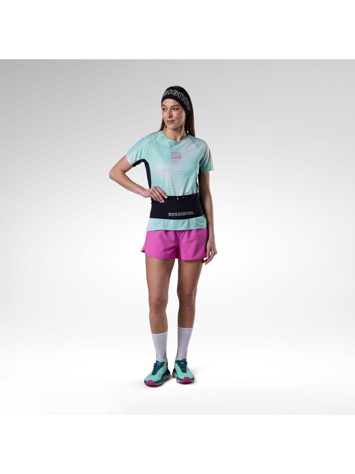 Szorty damskie ROSSIGNOL W Sidelhorn Short 3' różowe