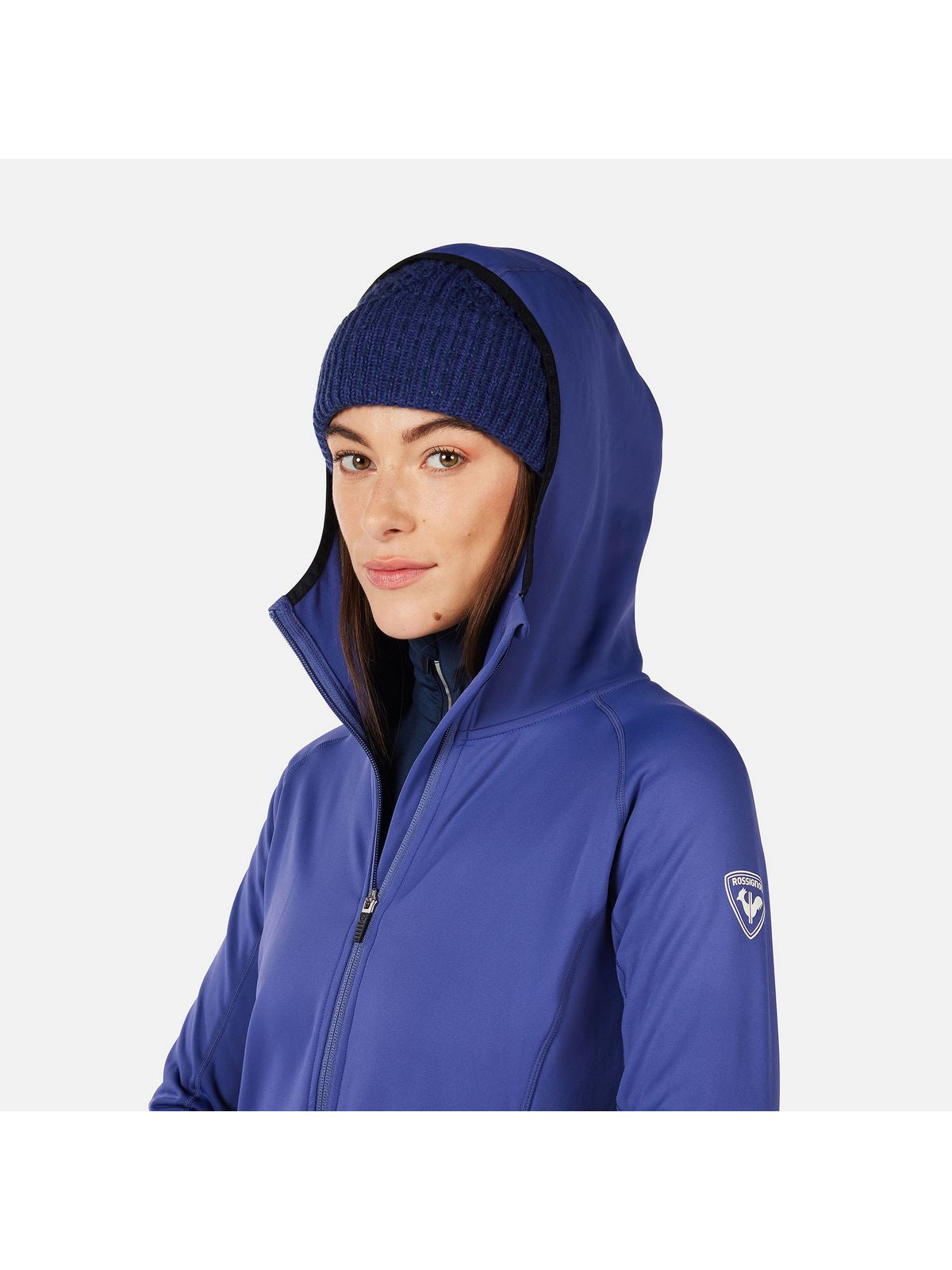 Bluza damska ROSSIGNOL W Mid Layer Thin Fz niebieska