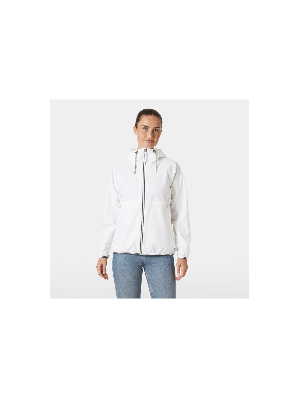 Kurtka przeciwdeszczowa damska HELLY HANSEN W KOSTER RAIN JACKET biała - Adventure Sports