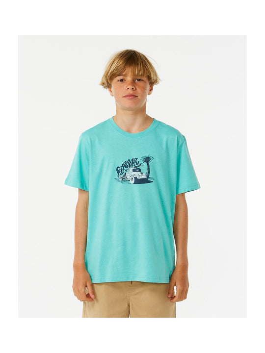 Koszulka RIP CURL Keep On Trucking Tee Boy niebieski - Adventure Sports
