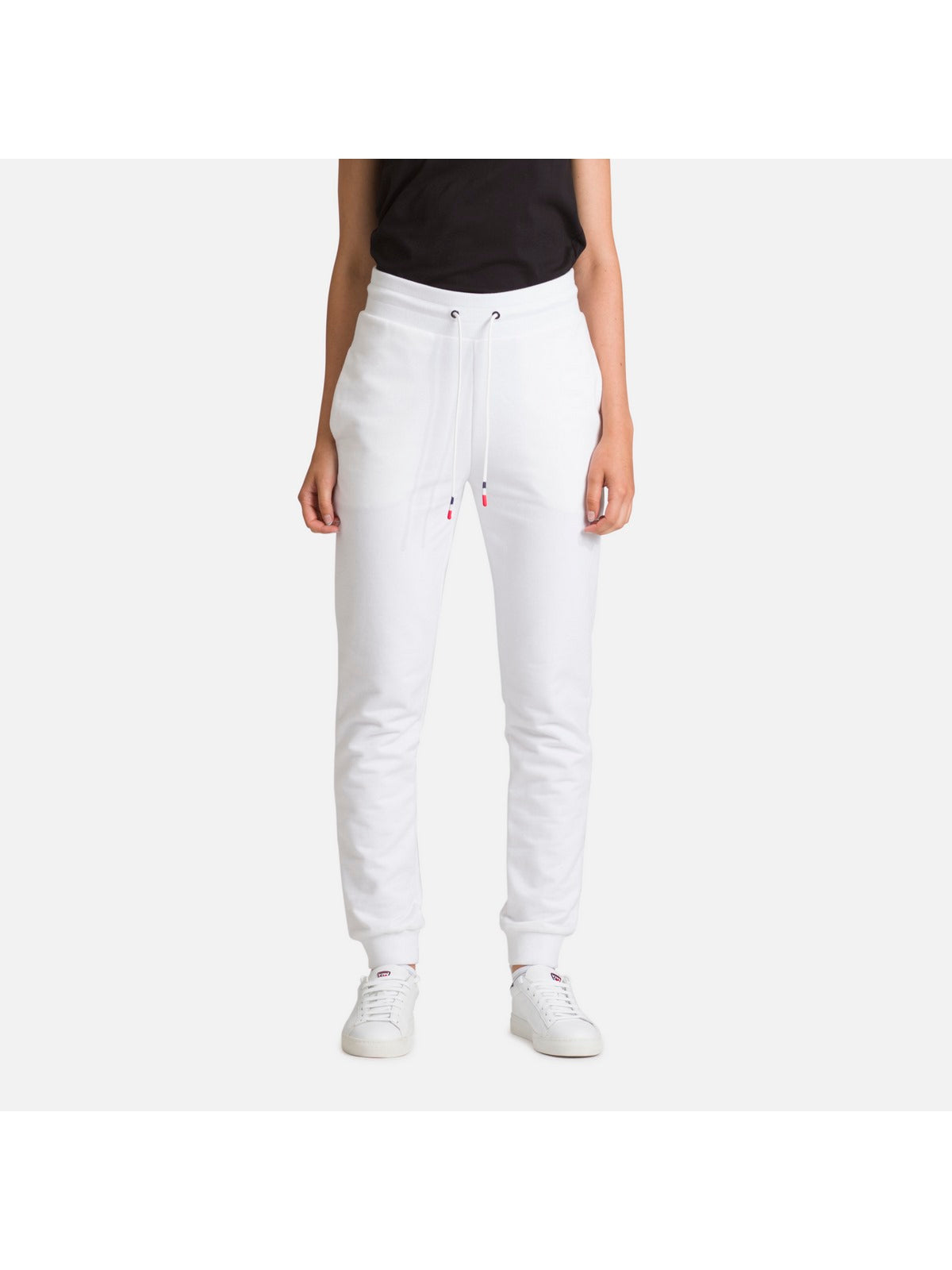 Spodnie sportowe damskie Rossignol W LOGO PANT FT białe - narciarskie - Adventure Sports