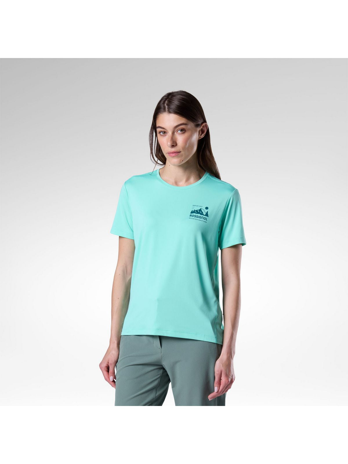 Koszulka damska Rossignol W Graphic Active Tee zielona