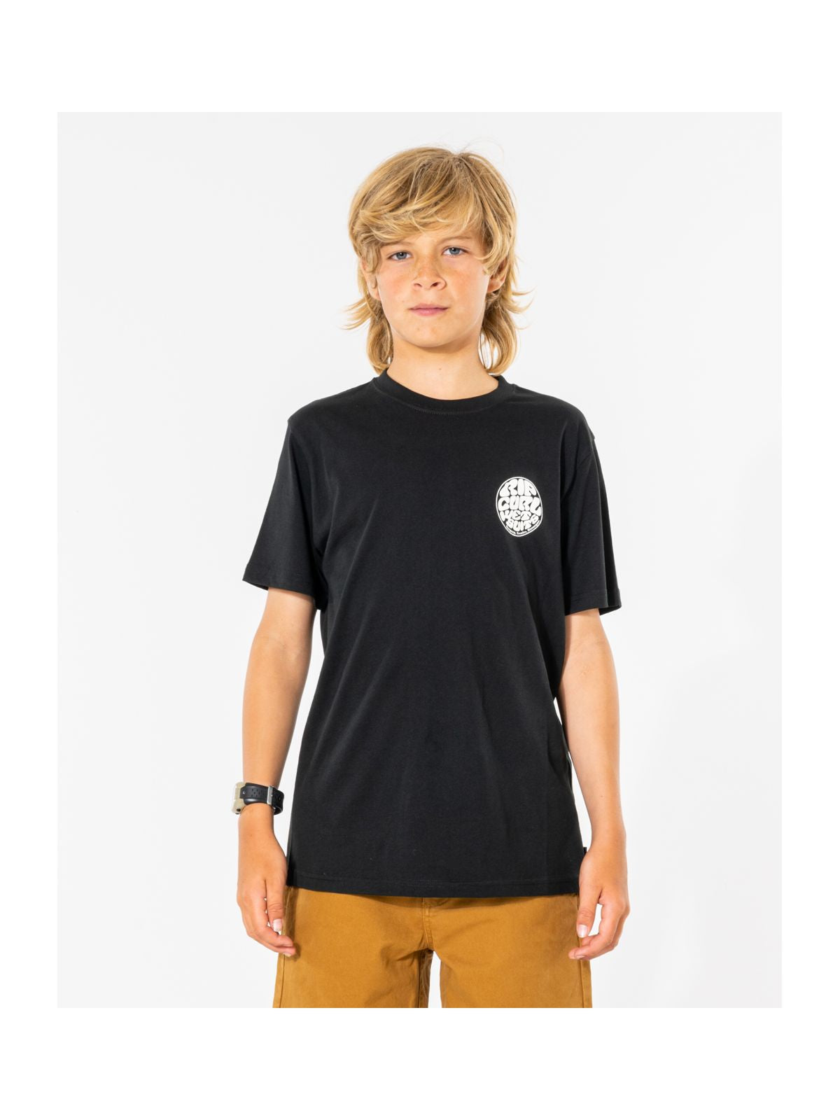 T-Shirt dziecięcy RIP CURL Wetsuit Icon Tee -Kids czarny