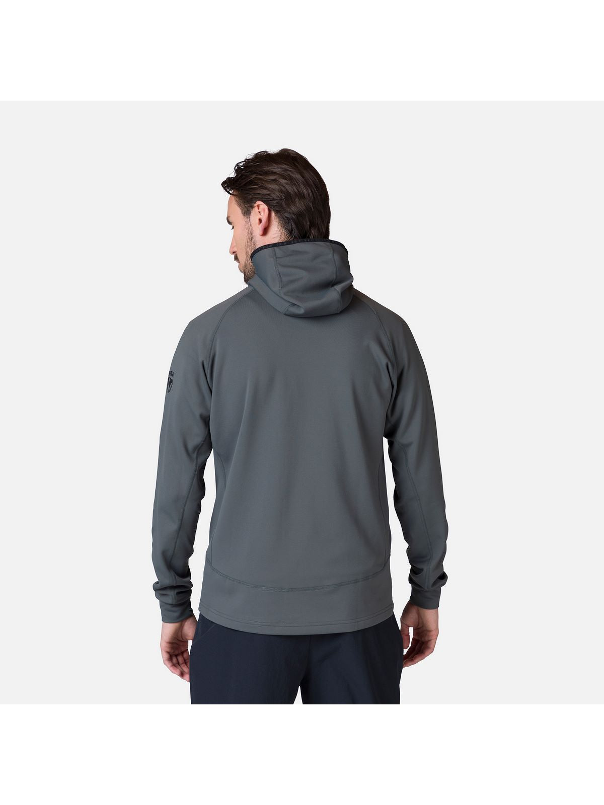 Bluza narciarska męska Rossignol Mid Layer Thin Fz szary - Adventure Sports