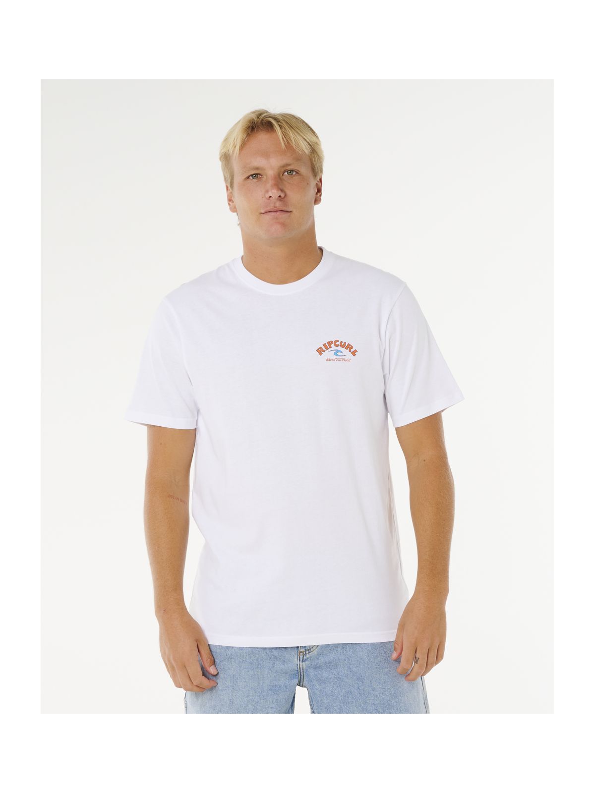 Koszulka męska RIP CURL Shred Til Tee biała