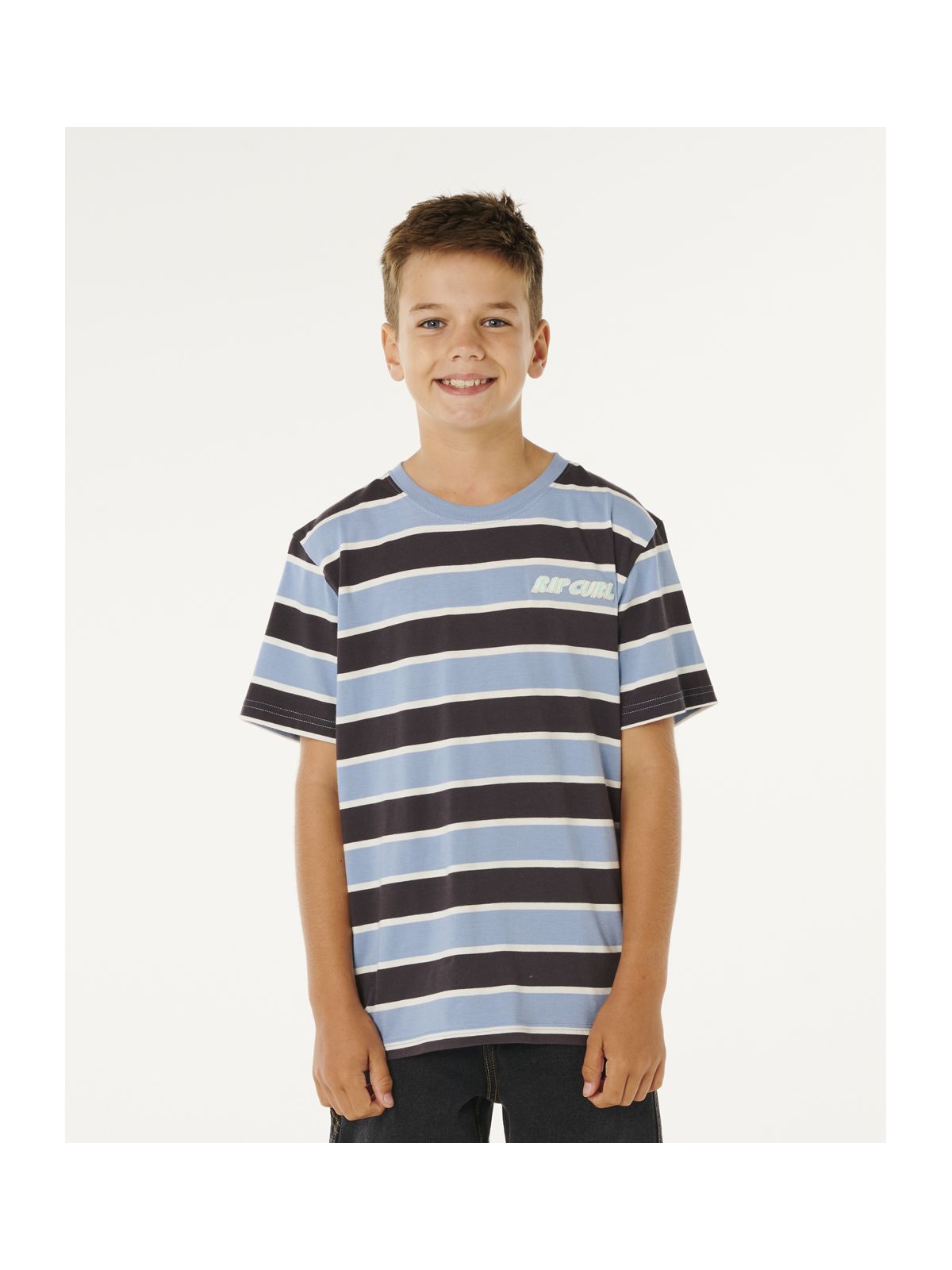 Koszulka chłopięca RIP CURL Eternal Shred Stripe Tee-Boy niebieska
