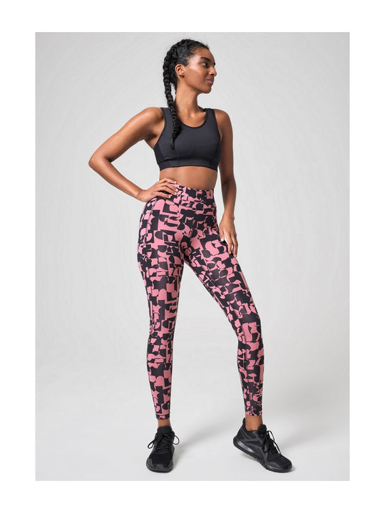 Legginsy CASALL Essential Tights Printed różowy
