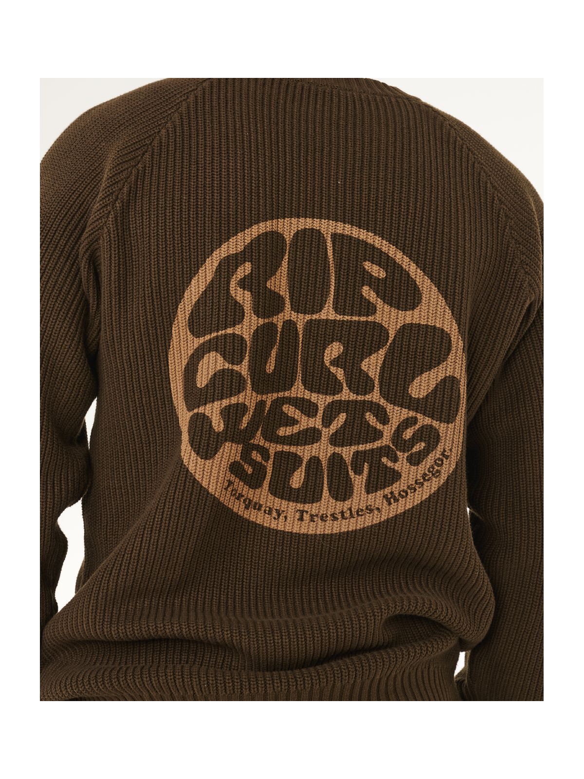 Sweter męski RIP CURL Premium Surf Knit Crew Brązowy brązowy