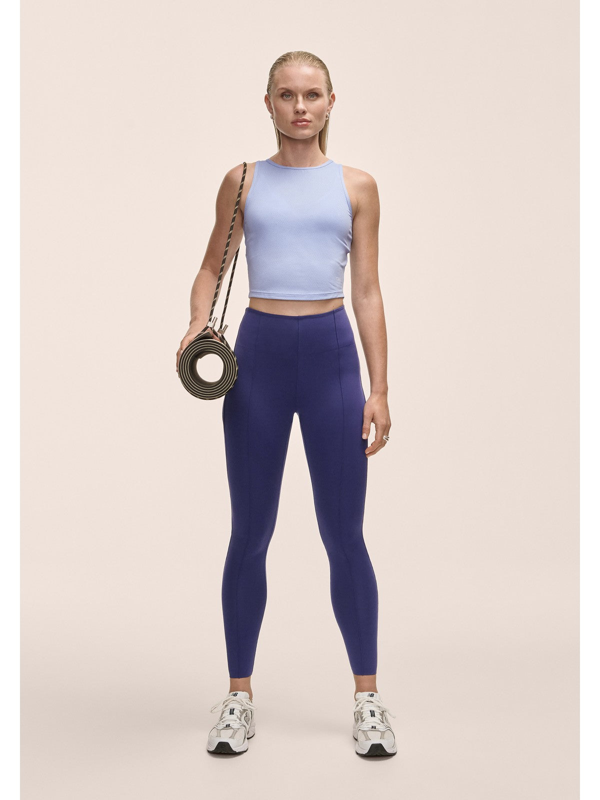 Legginsy damskie Casall Edge High Waist Tights fioletowy - Adventure Sports
