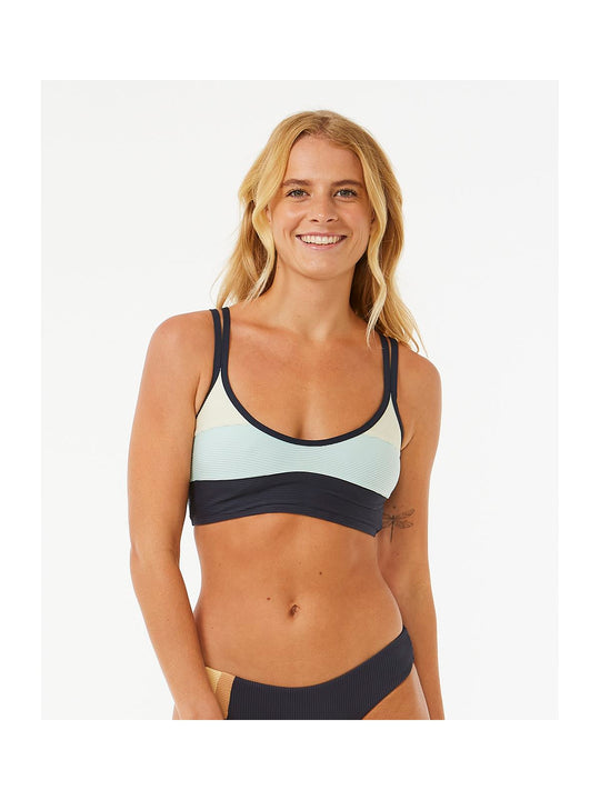 Top RIP CURL Block Party Spliced Crop granatowy - Adventure Sports
