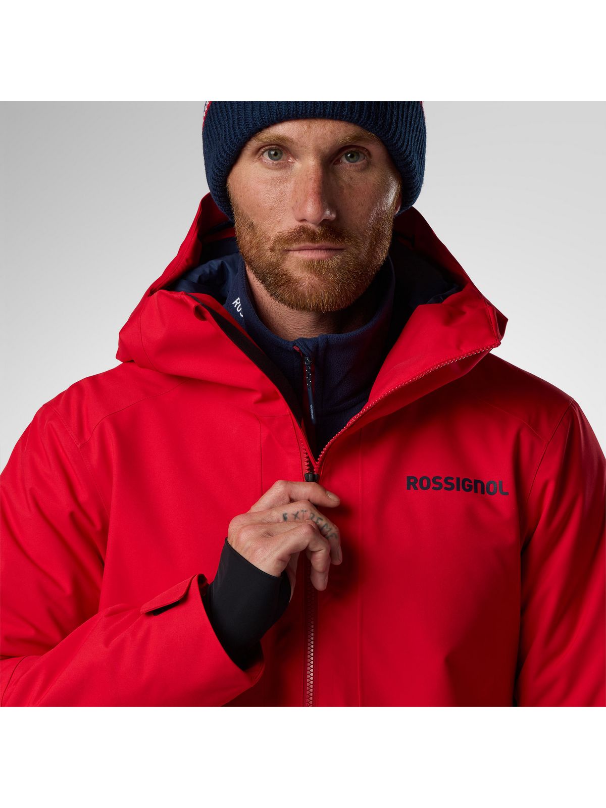 Kurtka narciarska męska ROSSIGNOL Rochrun Insulated Jkt czerwona