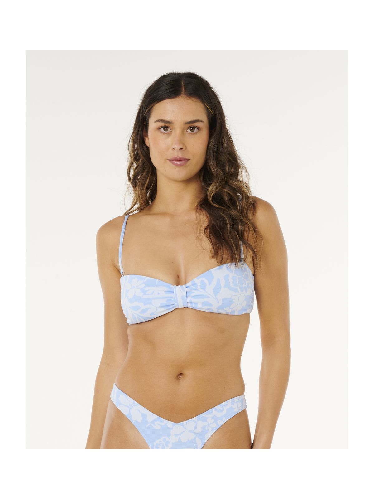 Góra bikini RIP CURL Pacific Coast Bandeau niebieska