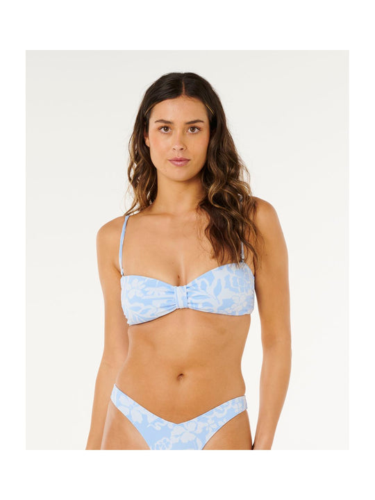 Góra bikini RIP CURL Pacific Coast Bandeau niebieska
