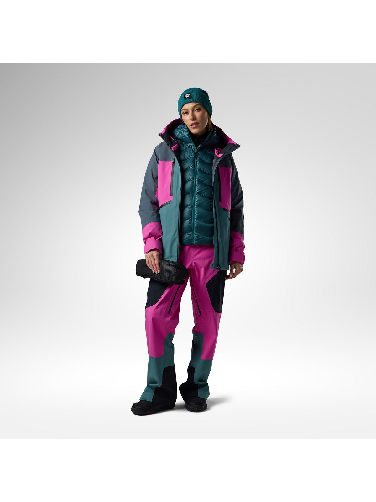 Kurtka narciarska damska ROSSIGNOL W Verok Down Hoodie Jacket zielona