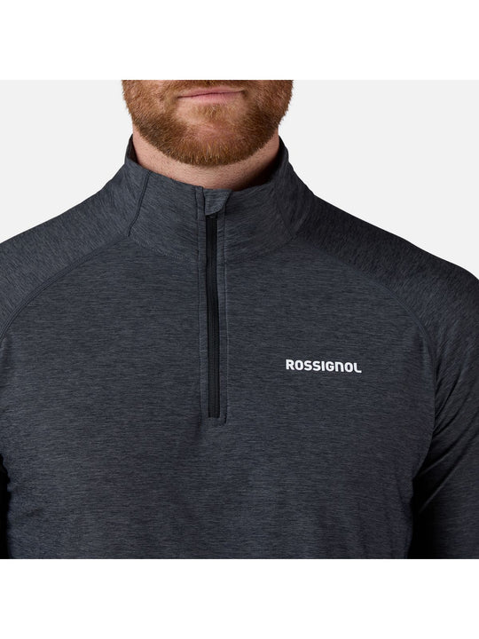 Koszulka treningowa męska ROSSIGNOL Westweg Hz LsTee czarny - Adventure Sports
