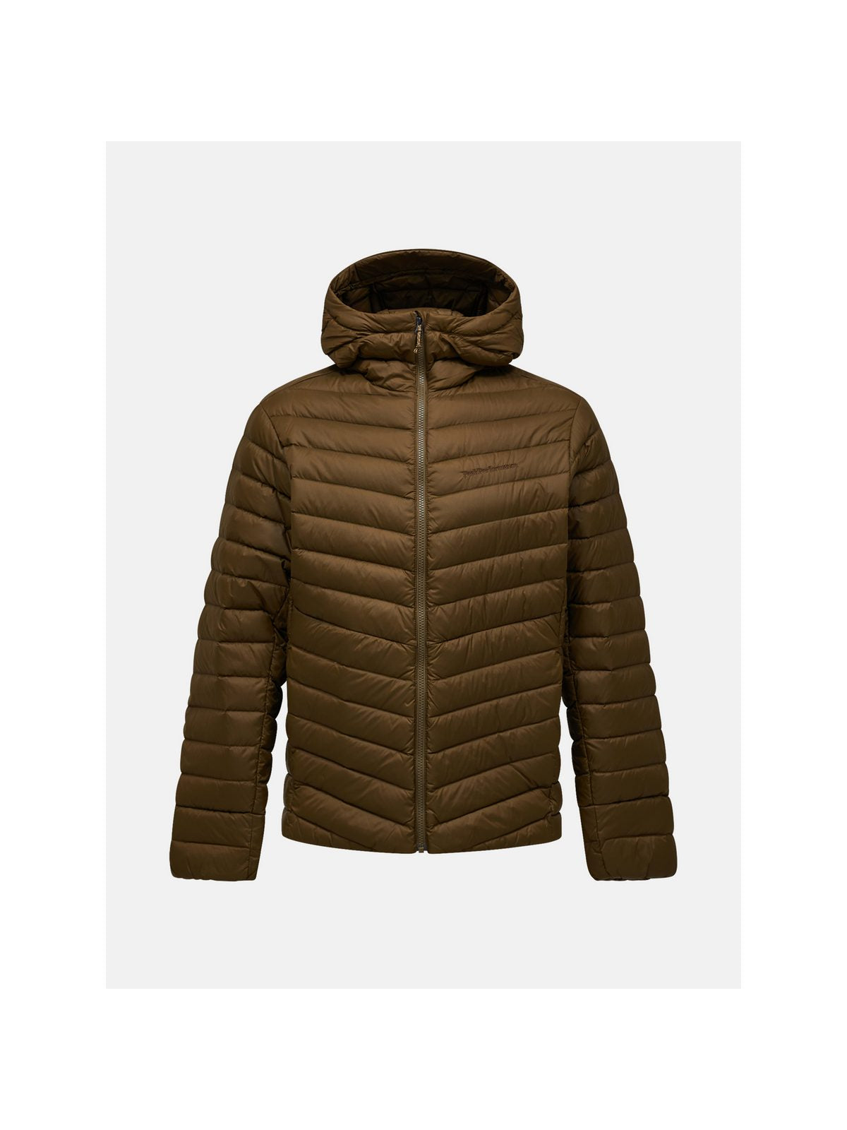 Kurtka puchowa męska PEAK PERFORMANCE Frost Down Hood Jacket brązowa