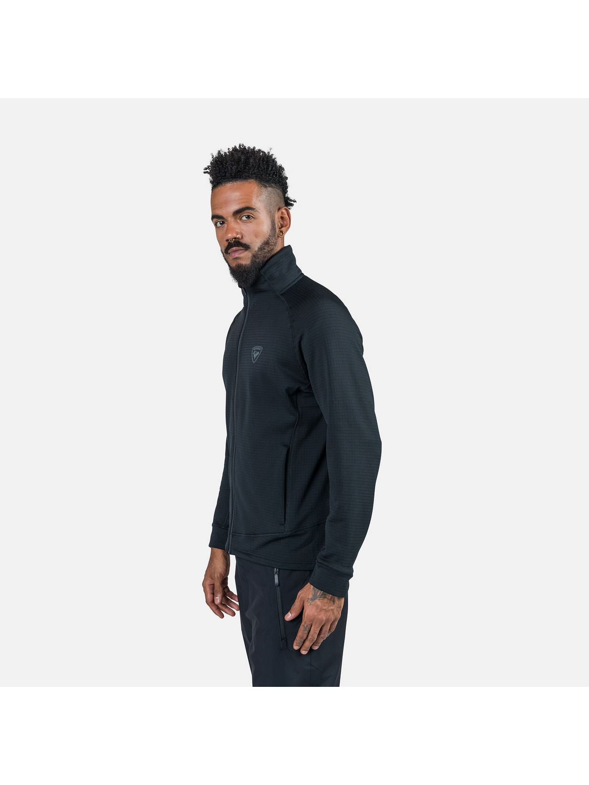 Bluza męska męska ROSSIGNOL Blackside Fleece Fz czarny
