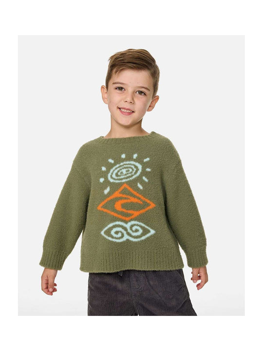 Sweter chłopięcy RIP CURL Ride The Wave Knit-Boy zielony
