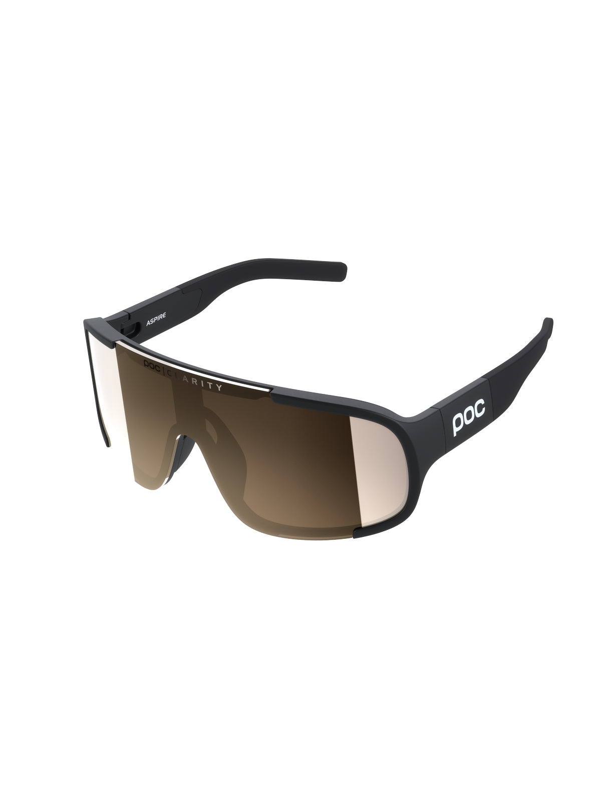 Okulary POC Aspire Czarny Clarity Trail | Brown/Silver Mirror Cat 2 - ONE SIZE - Adventure Sports