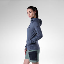 Bluza damska ROSSIGNOL W Textured Hoodie Mid Layer szara
