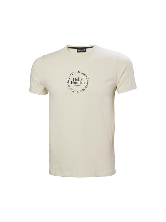 Koszulka HELLY HANSEN Core Graphic T beżowy - Adventure Sports
