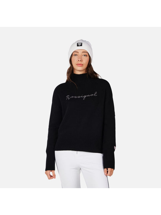 Sweter damski ROSSIGNOL W SIGNATURE SWEATER czarny
