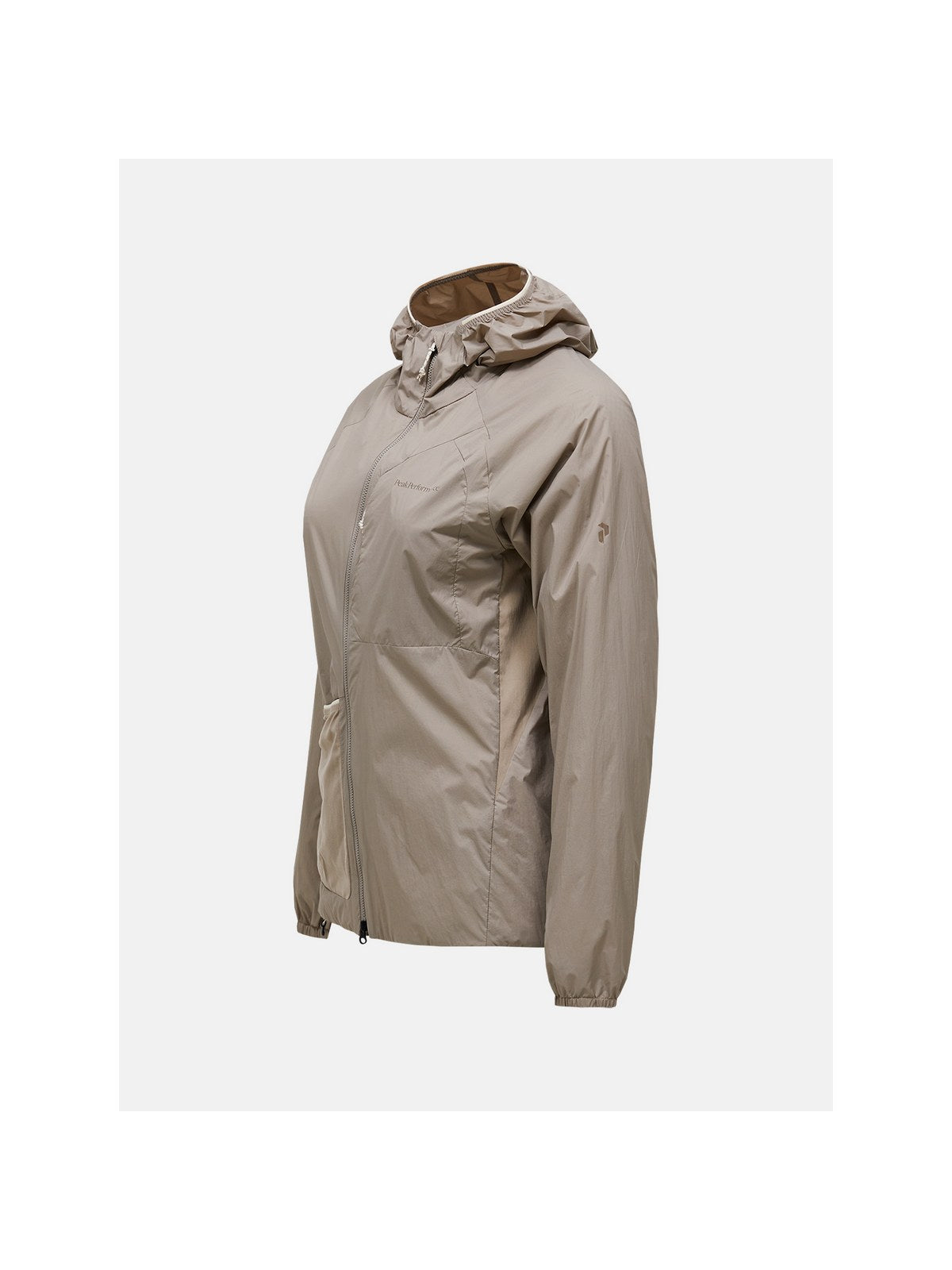 Kurtka outdoorowa damska PEAK PERFORMANCE Freelight Polartec Alpha Insulated Hood Jacket beżowa
