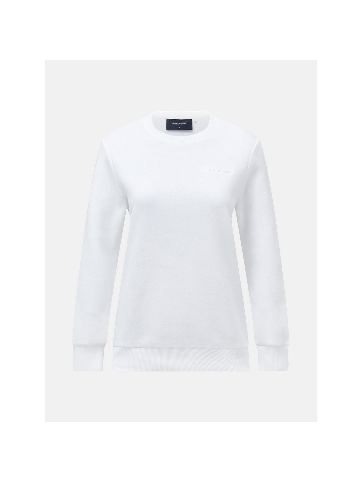 adventuresports bluza-peak-performance-w-original-small-logo-cre-bialy-g79575020-099 front