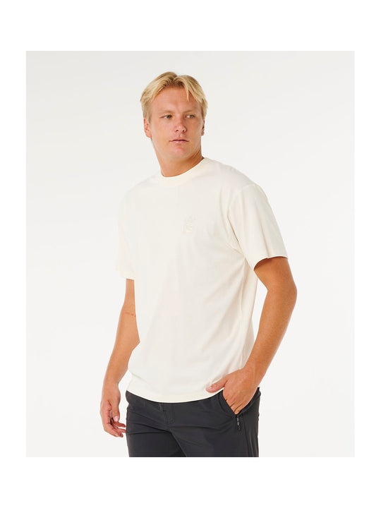 Koszulka męska RIP CURL Search Embroidery Tee biała
