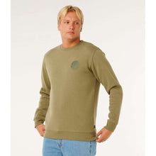 Bluza męska RIP CURL Wetsuit Icon Crew zielona
