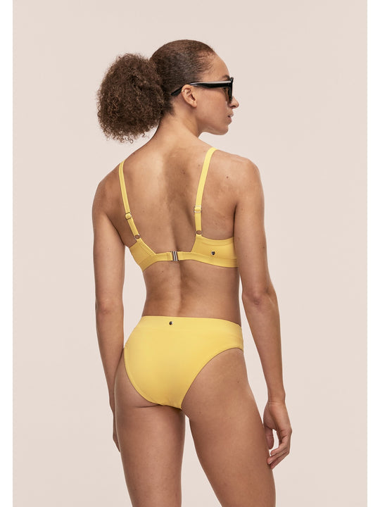 Majtki kąpielowe CASALL High Waist Bikini Brief kolor żółty
