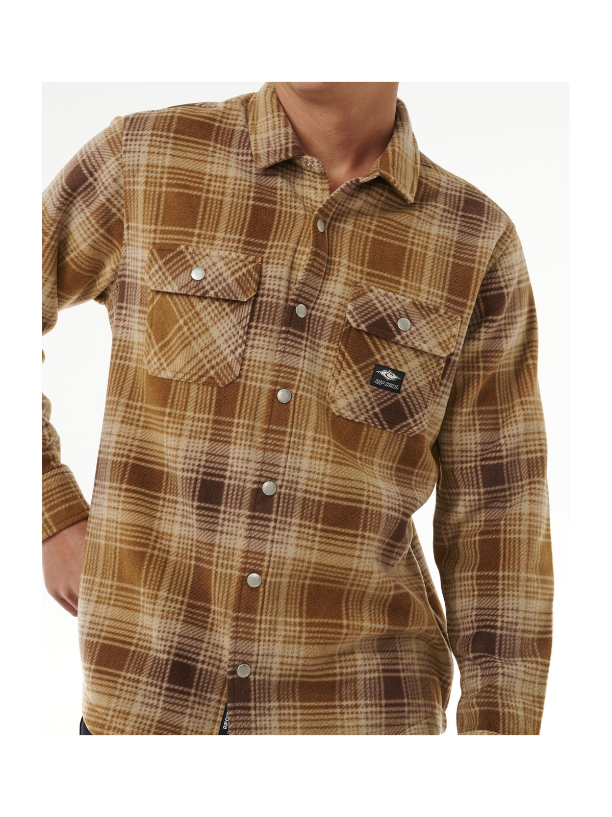 Koszula RIP CURL Fun Times Polar Fleece Shirt brązowy - Adventure Sports
