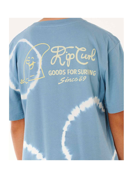 Koszulka chłopięca RIP CURL Pacific Rinse Fin Tee-Boy niebieska
