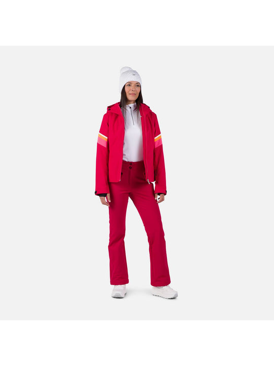 Spodnie narciarskie damskie Rossignol W Ski Softshell Pant czerwony - Adventure Sports

