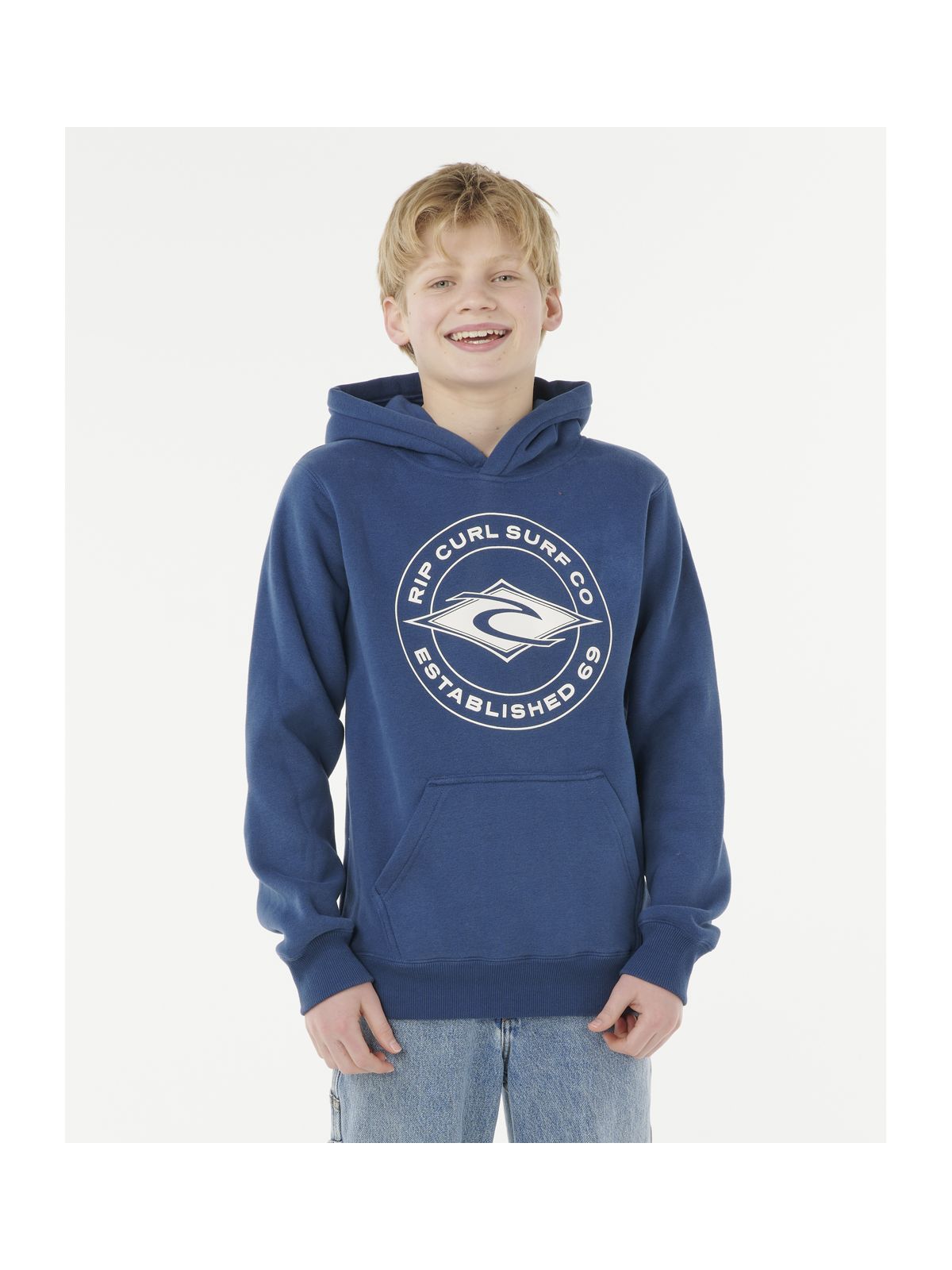 Bluza RIP CURL STAPLER HOOD -BOY granatowa