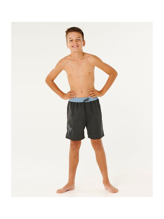 Boardshorty chłopięce RIP CURL Eternal Shred Block Volley-Boy czarne
