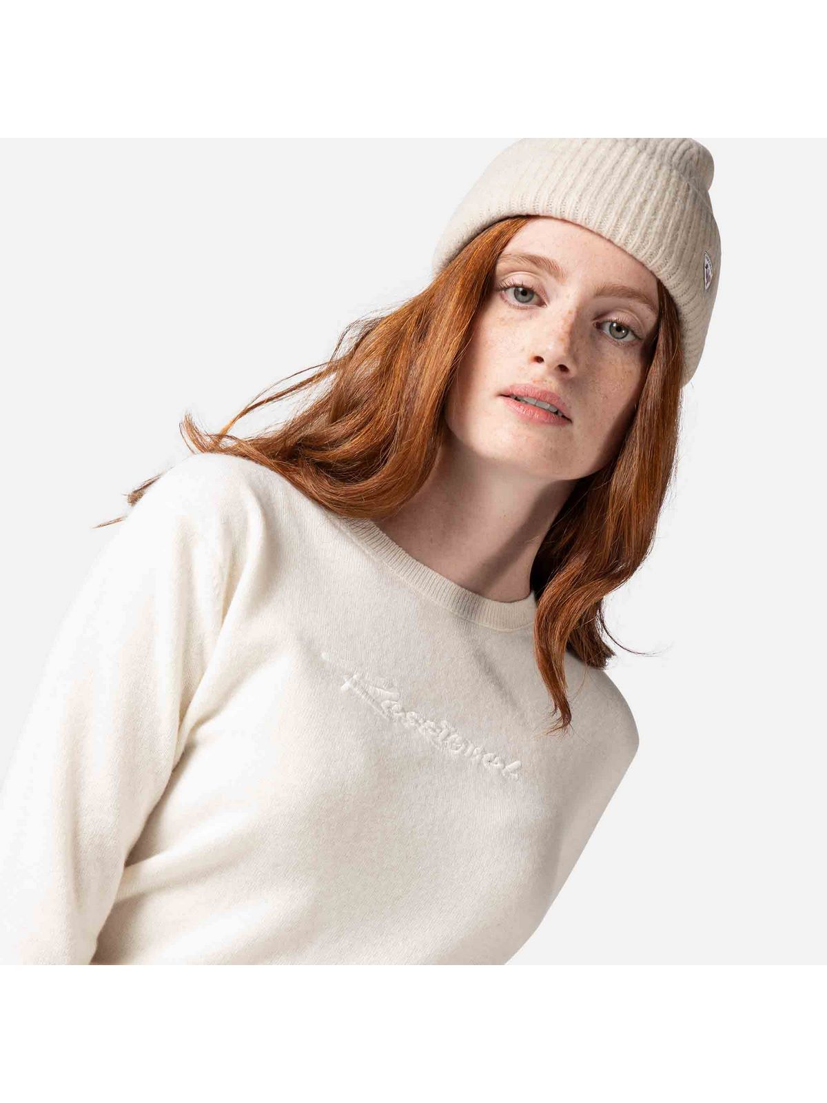 Sweter Rossignol W Signature Knit biały - Adventure Sports