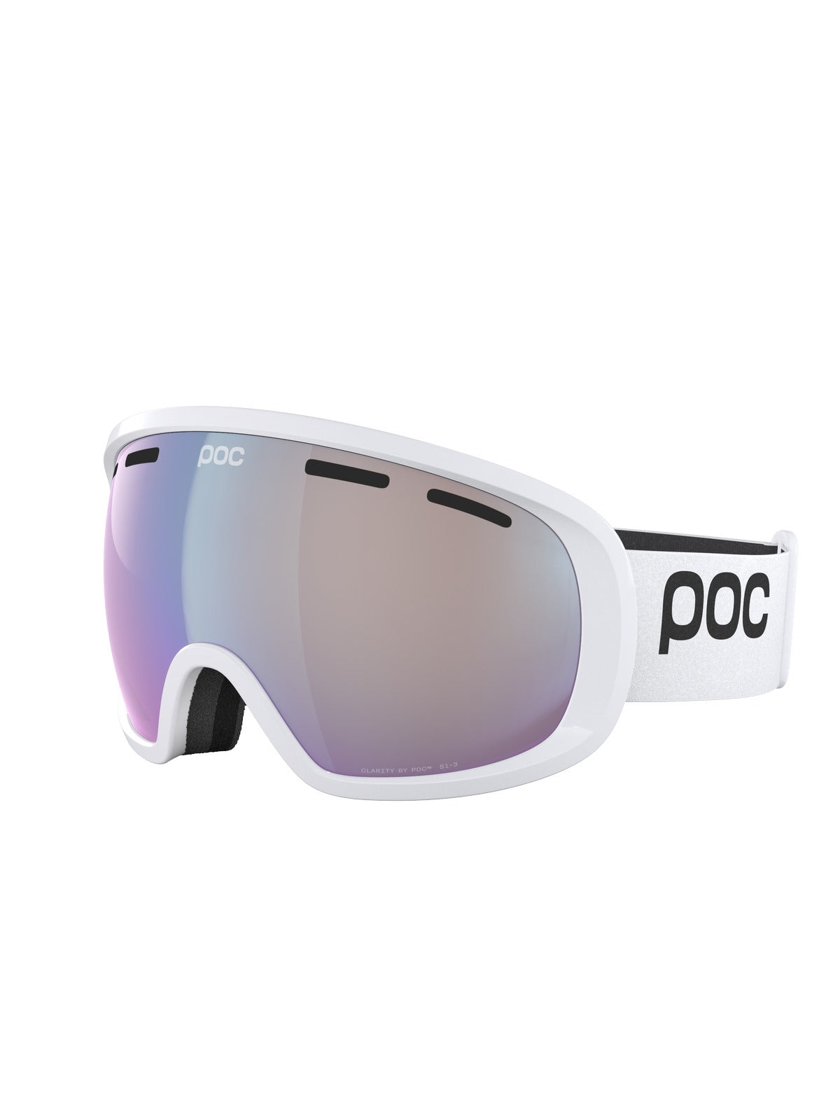 Gogle narciarskie POC Fovea Photochromic Wide Fit biały