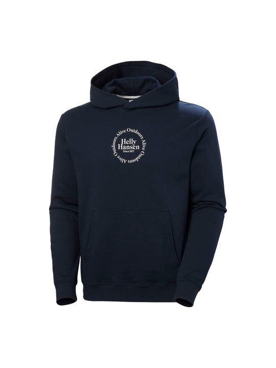 Bluza dresowa męska HELLY HANSEN Core Graphic Sweat Hoodie granatowy - Adventure Sports
