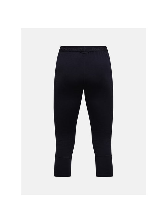 Spodnie termiczne damskie PEAK PERFORMANCE Magic 3/4 Short Johns Wool-blend Baselayer Women czarne
