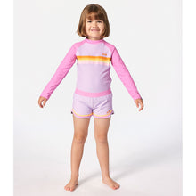 Lycra RIP CURL Rainbow Tide Ls Rash Vest-Girl różowy
